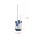thumbnail image 3 of BVXEEP Toilet Brush and Holder Set, Tpr Toilet Brush Set with Small Bristles , Toilet Wall-Mounted Punch- Wall-Mounted Toilet Brush ,Bottom with Drip Tray, 3 of 9