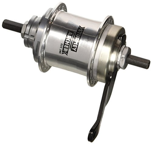 Sturmey Archer S2Cハブ H PLUS SONリム付き Sturmey Archer S2C Kick-Shift Hub Kit 36h 116mm Silver with