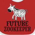 thumbnail image 4 of Inktastic Future Zookeeper Zoo Animals Boys or Girls Baby Bib, 4 of 4