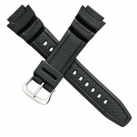 Gummi Uhrenarmband für AE-1000W AQ-S810W Schwarz Silikonarmband T1H Best Y7O9