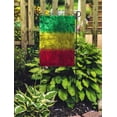 thumbnail image 2 of JSDART Drapeau Reggae Rouge Jaune Vert Rasta Drapeau de Jardin Rastafarian Aged Closeup Bannière de Maison 12x18 Pouces, 2 of 2