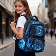 thumbnail image 6 of Yuyamidu Thunder Dinosaur School Backpack for Boys 8-12 Waterproof Lightweight 17 Inch Multi-Pocket Bookbag with Padded Shoulder Straps for Elementary & Middle 3rd-6th Grade Back to School Gifts, 6 of 9