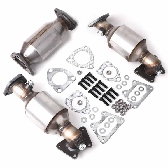 Catalytic Converter Bank 1/2 and Rear Set For 2003-2009 Acura MDX 3.5L & 3.7L