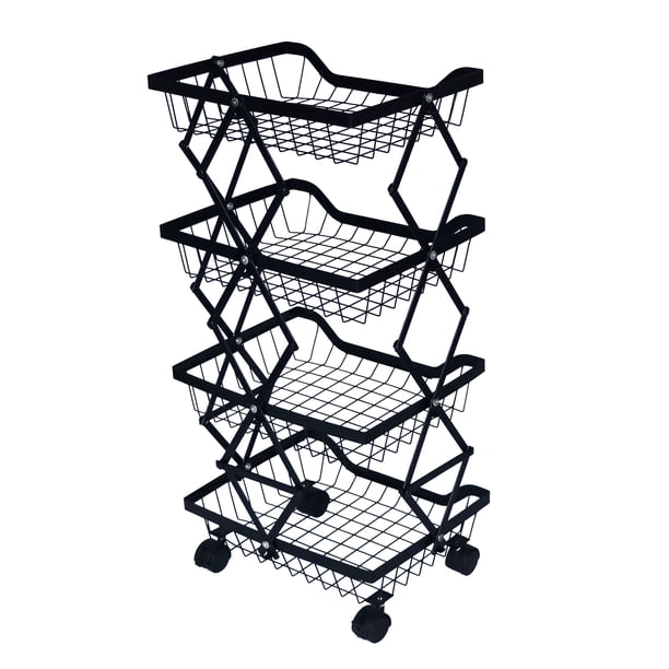 Organizador Maine Multiusos Con Ruedas Y 4 Canastillas