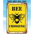 thumbnail image 5 of Metal Sign - Bee Crossing - Durable Metal Sign - Use Indoor/Outdoor - Makes a Great Apiary Decor and Gift to Bee Farm Owners Under $25 (12" x 18"), 5 of 9