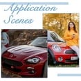 thumbnail image 6 of 6 Sets 3 Colors Eyelash Car Stickers with 6Pcs Red Lip Car Decals Pink Car Headlight Stickers Black Clear Car Window Bumper Stickers Waterproof Self Adhesive Decals for Car Decoration DIY, 6 of 6