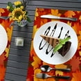 thumbnail image 4 of Scattered Maple Leaves in Autumn Kitchen Placemats 18"X12" Thanksgiving Vintage Table Mats Set of 4 Easy to Care for Dining Kitchen Restaurant Table, 4 of 6