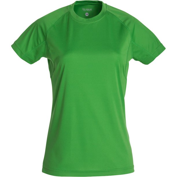 Clique - Camiseta Premium Active para Mujer (Verde Manzana)