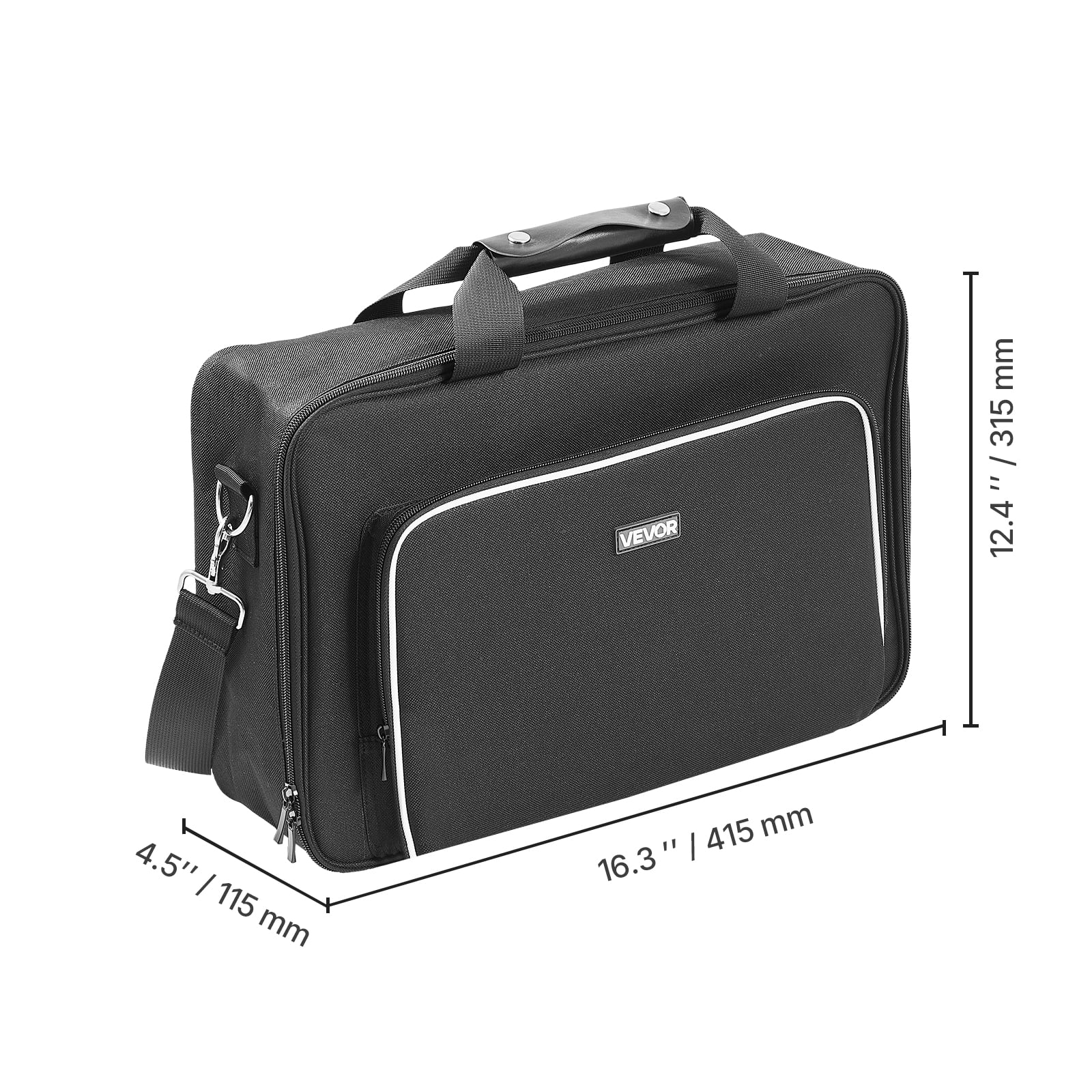 VEVOR PS5 Carrying Case, Travel Bag for Playstation 5 & PS5 Slim Waterproof Nylon, Soft Interior Lining & Padded Dividers for Extra Protection, Spacious Design with Carry Handle for Storage, Home