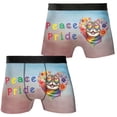 thumbnail image 3 of Peace Love Pride Exotic Shorthair with Rainbow Sunglasses LGBT LGBTQ+ All Over Print Boxer Briefs Underwear for Men Dad Cat Lover Kitten Owner Gifts - 01004, 3 of 6