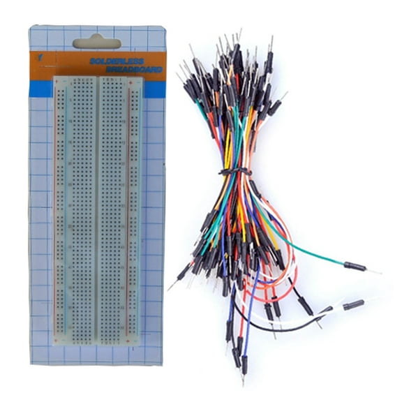 TEKTRUM SOLDERLESS 830 TIE-POINTS EXPERIMENT PLUG-IN BREADBOARD KIT WITH JUMPER WIRES FOR PROTO-TYPING CIRCUIT/ARDUINO