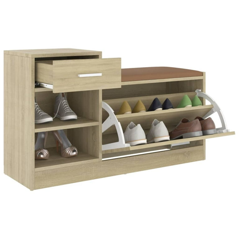 vidaXL Shoe Storage Bench Entryway Bench with Shoe Organizer Shoe