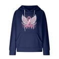 thumbnail image 5 of Bovemsi Sweatshirt for Women Womens Hoodies Casual Long Sleeve Pullover Tops Loose Hooded With Pocket Comfort Hoodie, 5 of 5