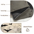 thumbnail image 6 of 2x3 Ft Entryway Area Rug, Halloween Kitchen Rug Runner Washable Floor Mat, Horror Bat Crow Full Moon Beige Black Non Slip Indoor Door Mat Throw Carpet for Bathroom Living Room Bedroom, 6 of 8