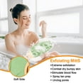 thumbnail image 5 of Hootek 3Pcs Exfoliating Body Scrubber Set, Back Scrubber,Bath Glove and Shower Bath Sponge Loofah for Shower, Bath Exfoliating Body Scrubber for Men and Women, Body Wash Scrub Bath Supplies, Green, 5 of 7