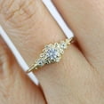 thumbnail image 3 of OM Jewels 14K Yellow Gold Plated Moissanite 2Ct Round Cut Women's Wedding Ring, 3 of 3