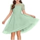 thumbnail image 1 of Vestido Largo Casual Vestido Casual de Polka de Moda para Niños con Falda de la Princesa de Manga Corta de Malla Y Falda de Gasa de Malla Vestido de la Princesa Del Bebé, 1 of 6