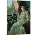 thumbnail image 1 of ARTCANVAS Symphony In Green Canvas Art Print by Alfred Stevens - Size: 18" x 12" (0.75" Deep), 1 of 9