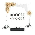 thumbnail image 3 of KFFKFF Backdrop Support, 8.5 x 10 ft Modifiable Picture Backdrop Support Set, Movable Scenery Backdrop Support with 2 Tripods, Robust Projector Screen Support, for Matrimony, Photography Video Studio, 3 of 9