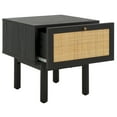thumbnail image 5 of SAFAVIEH Aino Modern 1 Drawer Nightstand,Black, 5 of 14