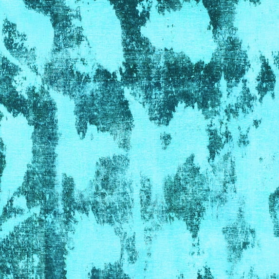 Ahgly Company Indoor Square Abstract Light Blue Modern Area Rugs, 5' Square