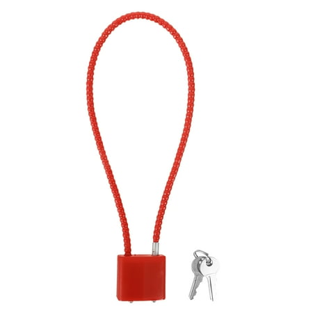 NICEXMAS Compact Steel Wire Lock Cable for Home Use Outdoor Protection 1Pcs Red Color