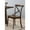 Dark Oak, variant on 2pcs Dark Oak Side Chairs With Metal . Rustic Elegance. Wood Frame. Comfortable Seating. Flared Leg Support Black Accent - Industrial Style For Your Space