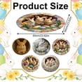 thumbnail image 3 of Decorative Area Rug Custom Easter Bunny Round Rug Personalized 3D Effect Easter Day Carpet Non Washable Bunny Area Rug for Living Room Bedroom Birthday Indoor Home Decor Spring Day Rug,Area Rug,Floor, 3 of 6