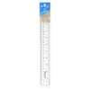 Westcott Acrylic Ruler, 12", Imperial, Metric, , 2.2 lb., for Office, Clear, 1-Count