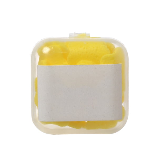 Naiovety Jabón de papel a mano desechable Limpieza Hoja de camping al aire libre Pétalo Slice Suministros para la piel Espuma portátil Suministros de limpieza para el hogar Amarillo