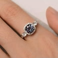thumbnail image 4 of Women Jewelry Cubic Zircon 925 Silver Rings Charm Engagement Party Gifts Sz 6-10, 4 of 6