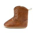 thumbnail image 6 of Meckior Baby Girls Cowboy Boots Velcro Soft Sole Non-Slip Toddler Shoes for First Walkers 6-24 Months, 6 of 7