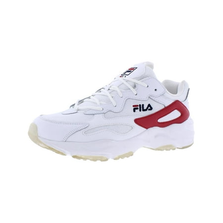Fila Mens Ray Tracer Leather Casual and Fashion Sneakers White 9 Medium (D)