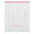 thumbnail image 4 of ROPERO 6 PUERTAS FLASH BLANCO/ROSA DARADY, 4 of 13