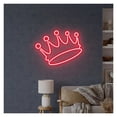 thumbnail image 2 of Letrero De Neón Con Forma De Corona Luz Para Bodas Compromisos Fiestas De Cumpleaños Bares Cervezas Dormitorios Hoteles Decoración De Pared 40cmx28cm, 2 of 3