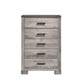 thumbnail image 3 of Bowery Hill 5-Drawers Transitional Wood Bedroom Chest in Light Gray, 3 of 9