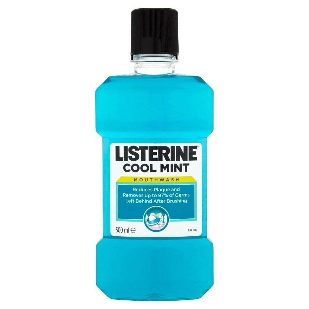 Listerine Cool Mint Antibacterial Mouthwash (500ml) Pack of 6