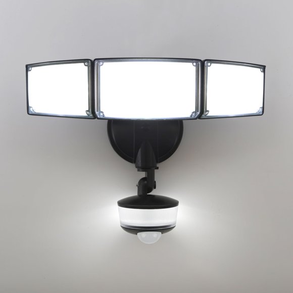 Luces exteriores con sensor de movimiento LUTEC 74 W 8000 lm IP65 negras
