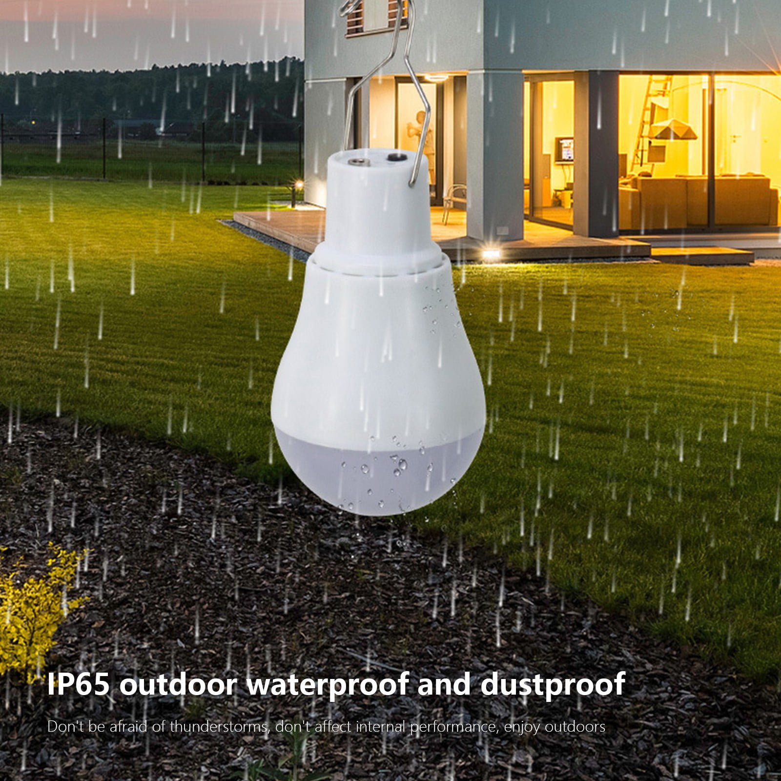 Barsme Solar Led Bulb Light With Portable Rechargeable Light Indoor And Outdoor Hiking Camping Tent Fishing Lighting