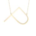 thumbnail image 2 of JewelStop 14k Yellow Gold 15mm Polished Initial-P Pendant on JewelStop 14k Gold 18" 0.8mm Extendable Classic Cable Chain, 2 of 3