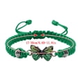 thumbnail image 2 of Pulseras para mujer, regalos para mujer, pulsera para enamorados, pulsera tejida a mano para San Valentín, joyería para novias, pulsera con dije de mariposa., 2 of 2