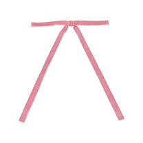 Set of 12 Pink Velvet Bows Ornaments for Christmas Tree, Vintage Rustic Elegant Flocking Bows Decor, Xmas Home Decoration for Wreath Mantle Gift Wrap Holiday Decor, 5 x 7 Inch