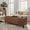 Brown, variant on Storage Ottoman Bench, 51-Inch Large Storage Bench for Bedroom End of Bed, 30 Gallons Faux Leather Bench for Bedroom, Living Room, Entryway, Hallway, Brown