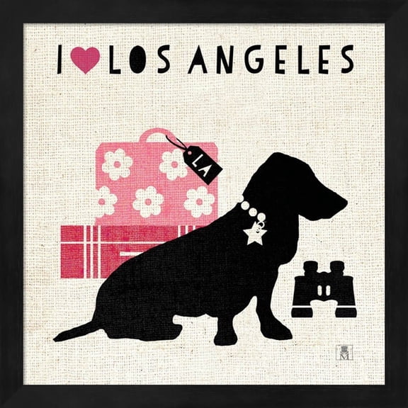 Metaverse Studio Mousseau 'LA Pooch' Framed Art