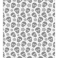thumbnail image 3 of Ambesonne Black and White Duvet Cover Sets, Abstract Skulls, 2-Queen, White and Black, 3 of 7