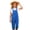 Blue, variant on YUSIM Girls Jumpsuit Adjustable Strap- Loose Fit Cute Sleeveless Casual Kids Straight Leg Overalls Orange Size 4-14