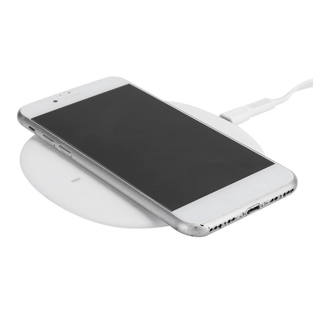 Cargador Inalámbrico Rápido, Diseño Elegante, Cómodo De Usar, Cargador Inalámbrico, Para Carga Inalámbrica, Teléfono Móvil, Teléfono De Carga Inalámbrica Qi ANGGREK Blanco
