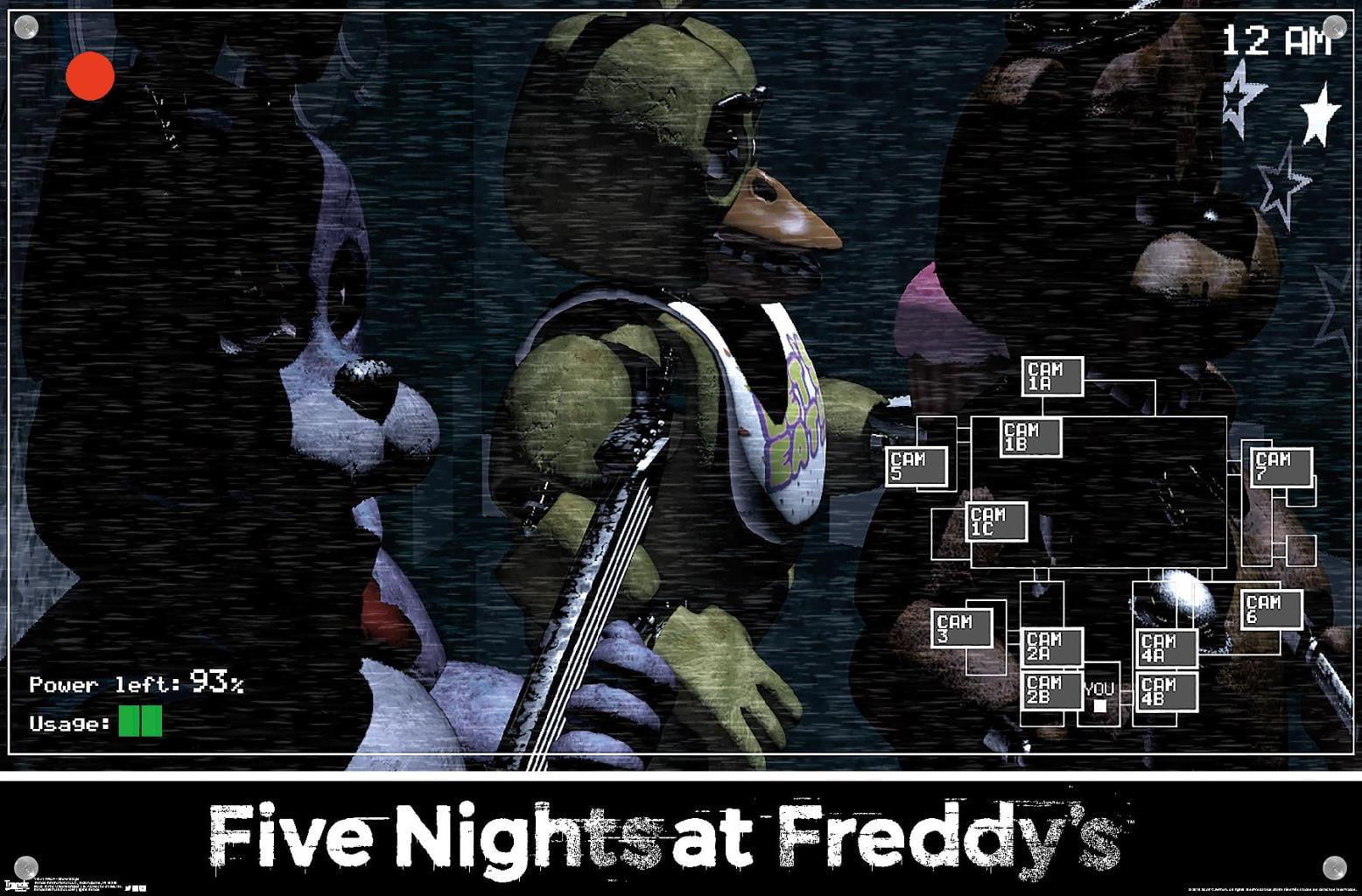 Five Nights at Freddy's - Show Stage Wall Poster with Push Pins, 14.725" x 22.375"
