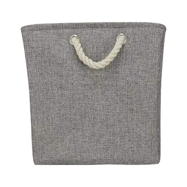 CEHVOM Panier de Rangement en Lin Portable Grande Capacité Panier de Rangement Produits de Soin de la Peau Pliable Articles Divers Liquidation