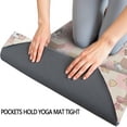 thumbnail image 3 of Pink Checkered Cow Pattern Hot Yoga Mat Towel Non Slip for Hot Yoga - Quick-Drying Yoga Mat Cover with 4 Corner Pockets with Travel Bag - Hot Yoga Towel Non Slip Grip Moisture Wicking Sweat 70"x26", 3 of 6